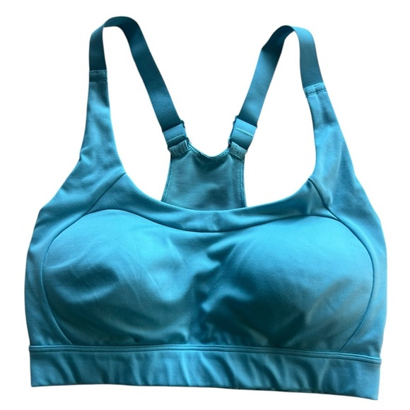 Turquoise Gym Shark Racerback Sports Bra - Size S - Great Condition! - Picture 1 of 7